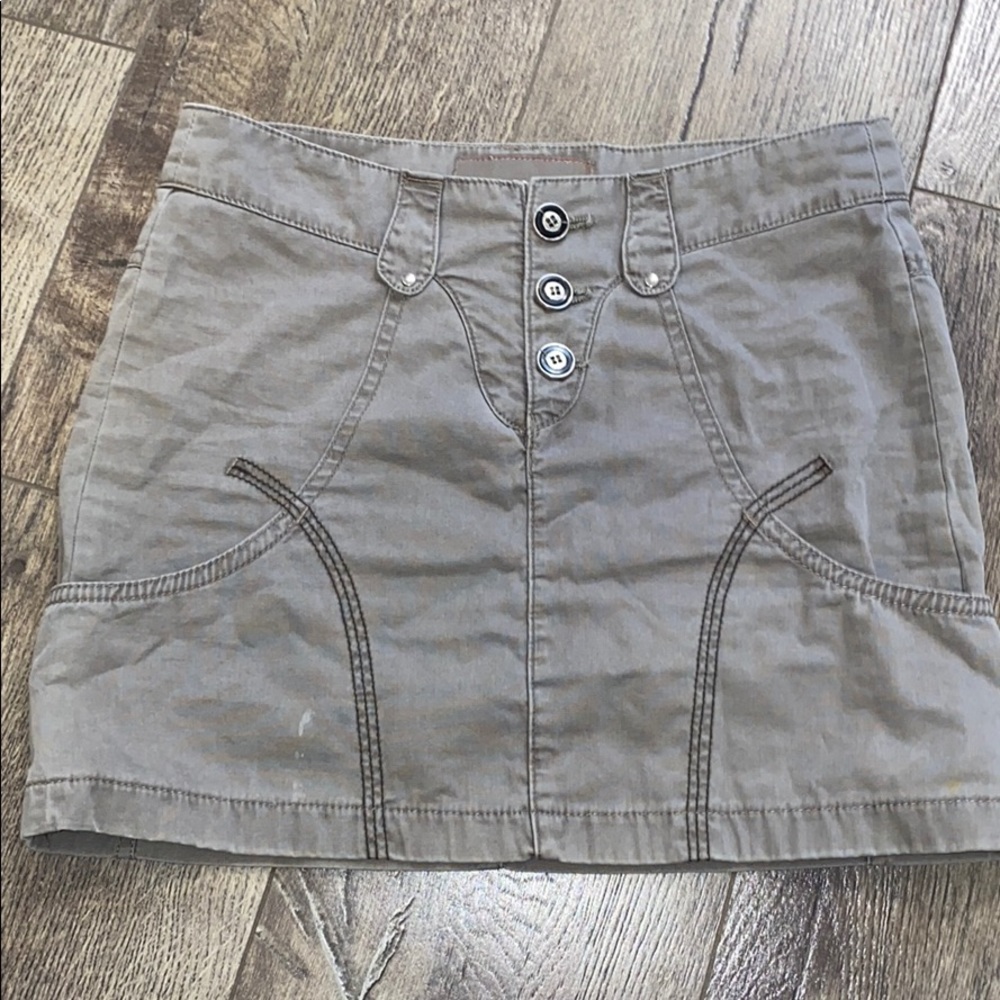 Grey Skirt with Pockets